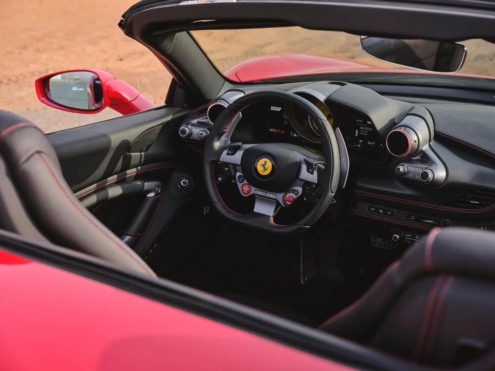 Ferrari F8 Tributo Spider Novitec — Red luxury car rental Dubai — view 9
