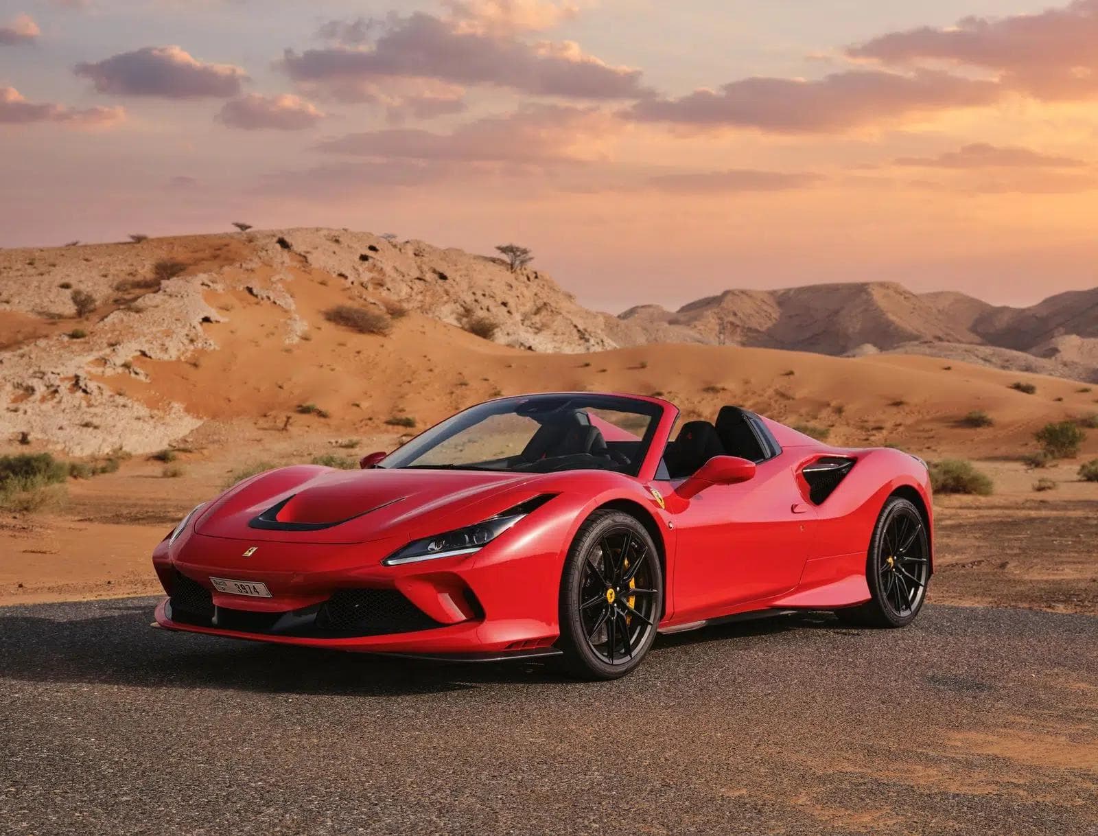 Ferrari F8 Tributo Spider Novitec — Red luxury car rental Dubai — view 5