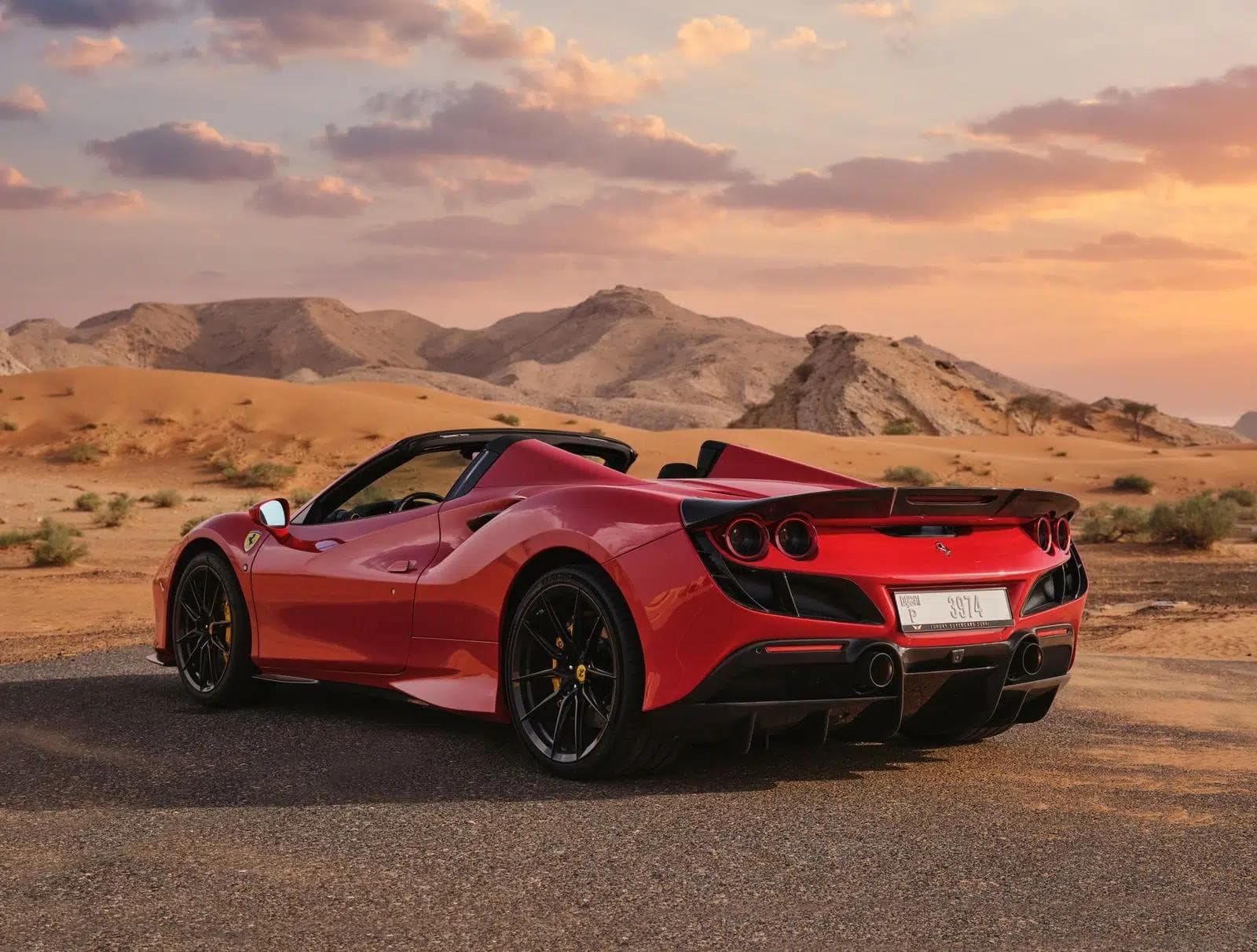 Ferrari F8 Tributo Spider Novitec — Red luxury car rental Dubai — view 6